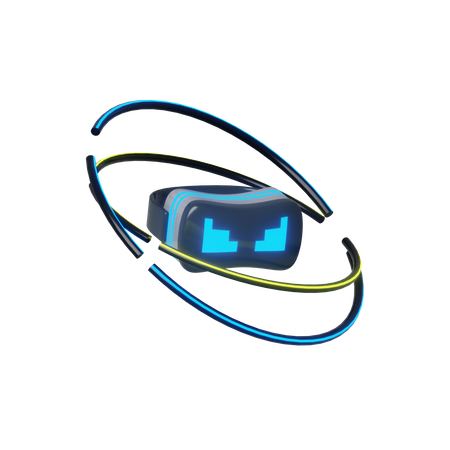 Caja de realidad virtual  3D Icon