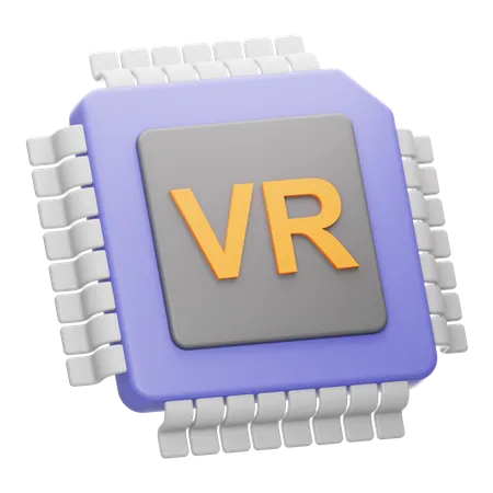 VR Chip  3D Icon