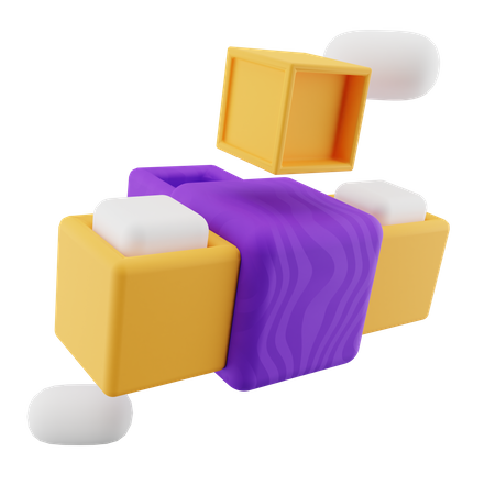 VR Cube  3D Illustration