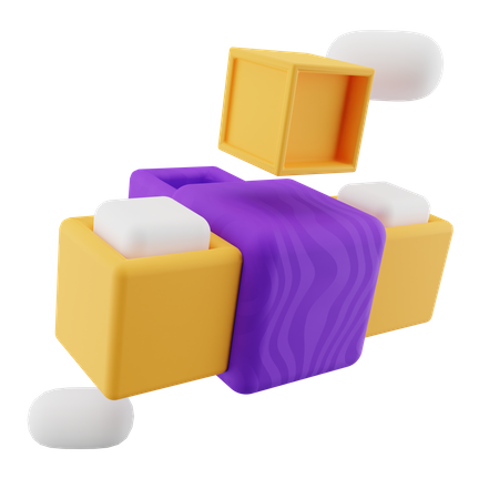 VR Cube 3D Illustration