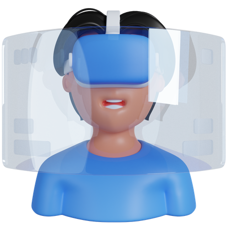 VR Education  3D Icon