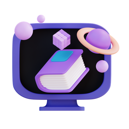 VR Education  3D Icon