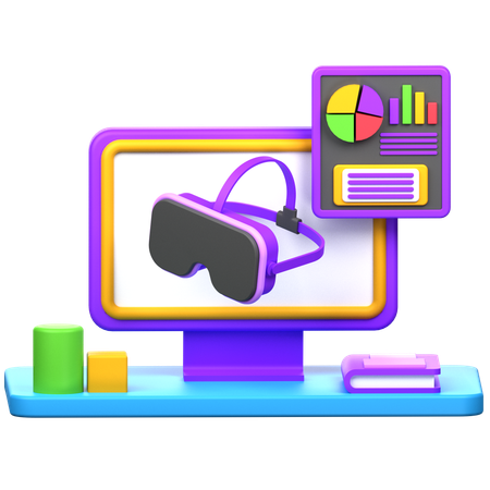 Vr Education  3D Icon