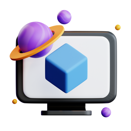 VR Education  3D Icon