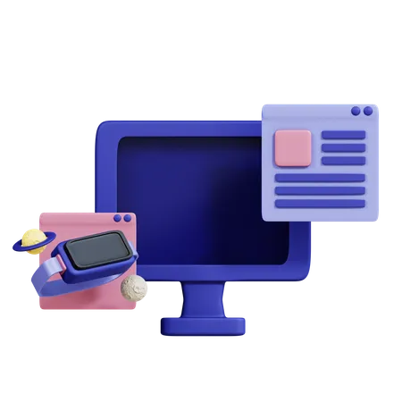 Vr Education  3D Icon