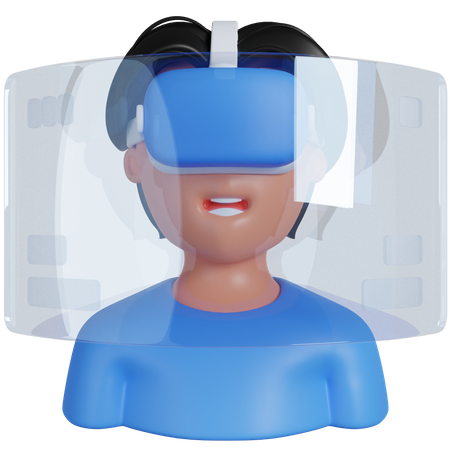 VR Education  3D Icon