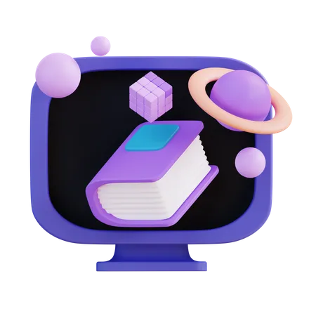VR Education  3D Icon