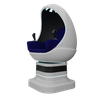 3d virtual reality egg chair illustration