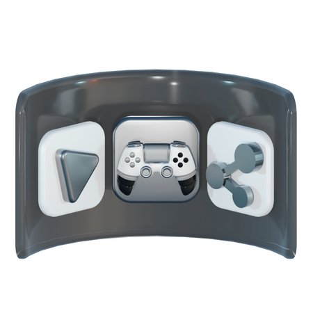 VR ENTERETAINMENT  3D Icon