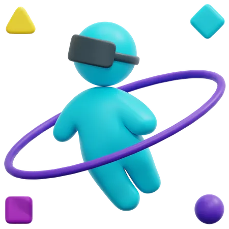 Espacio virtual  3D Icon