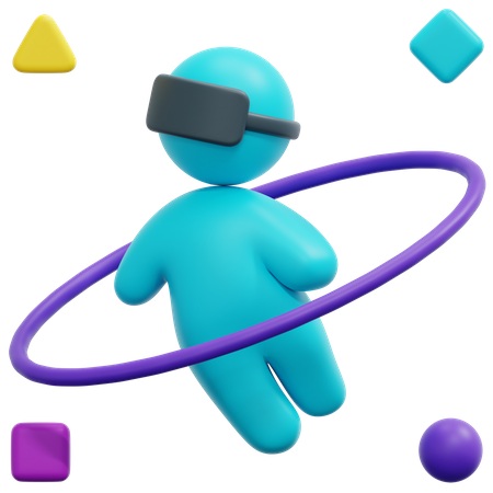 Espaço de realidade virtual  3D Icon