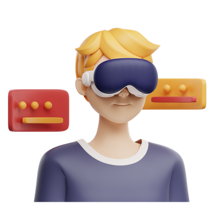 VR 체험  3D Icon