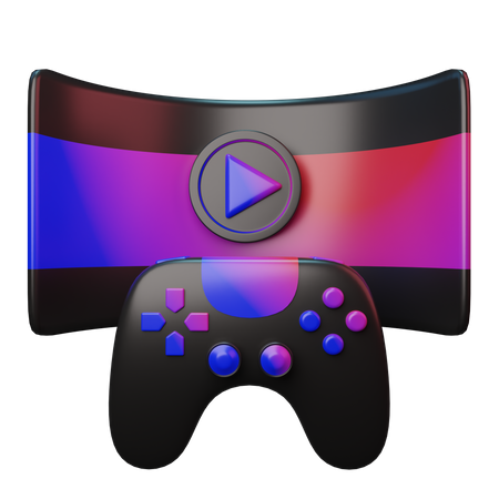 VR game  3D Icon