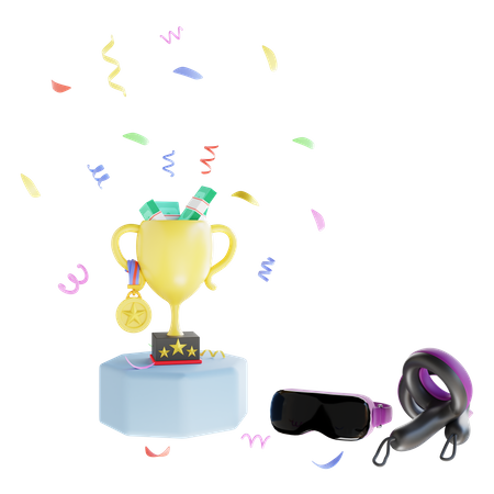 Vr Game Champion  3D Icon