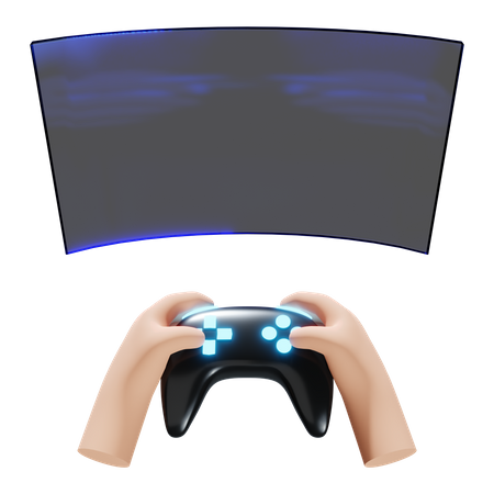 VR gamer 3D Illustration