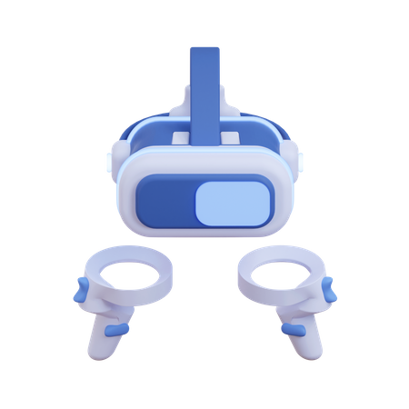 VR gaming equipment 3D Illustration
