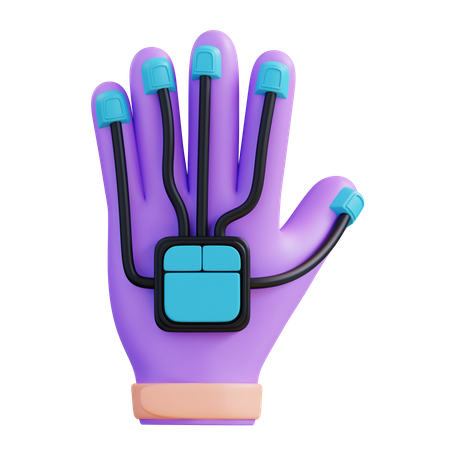 VR Gaming Gloves  3D Icon