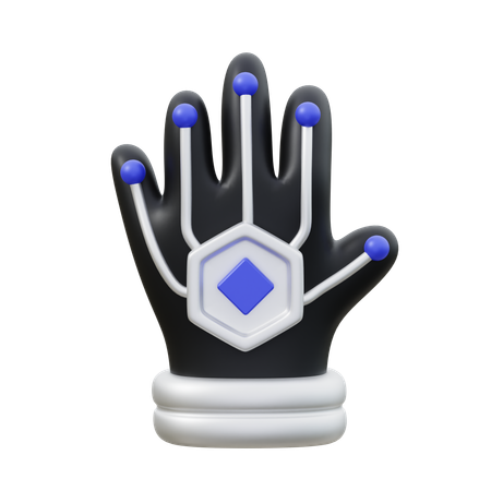 VR Gaming Gloves  3D Icon