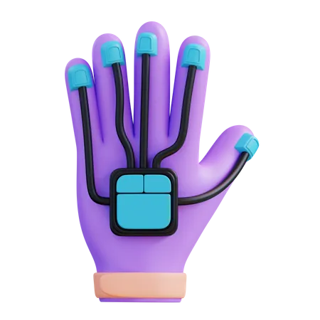 3 D Illustration VR Gaming Gloves 3D Icon