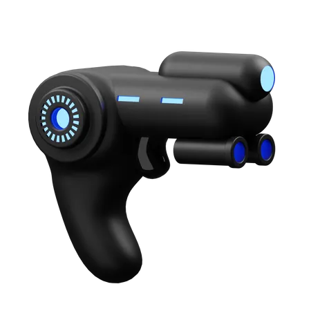 VR Gaming Gun 3D Illustration
