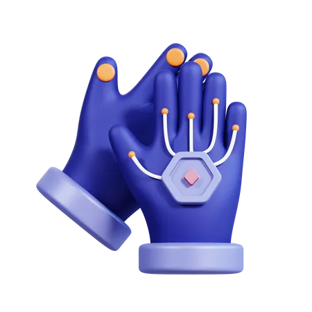 VR-Gaming-Handschuhe  3D Icon