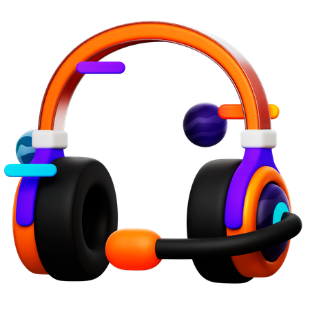 Vr Gaming Headphone  3D Icon