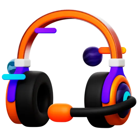 Vr Gaming Headphone  3D Icon