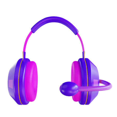 Vr Gaming Headphone  3D Illustration