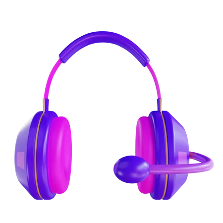 Vr Gaming Headphone  3D Illustration