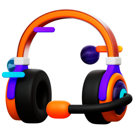 Vr Gaming Headphone  3D Icon