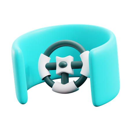 Vr Gaming Steer  3D Icon
