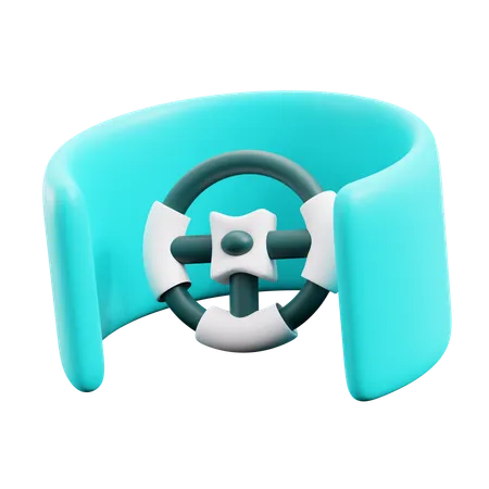 Vr Gaming Steer  3D Icon