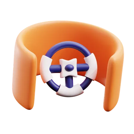 Vr Gaming Steer  3D Icon