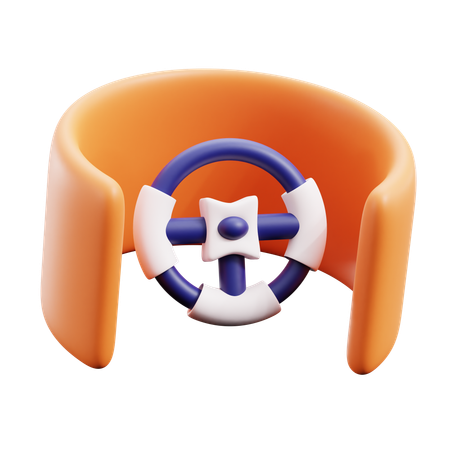 Vr Gaming Steer  3D Icon