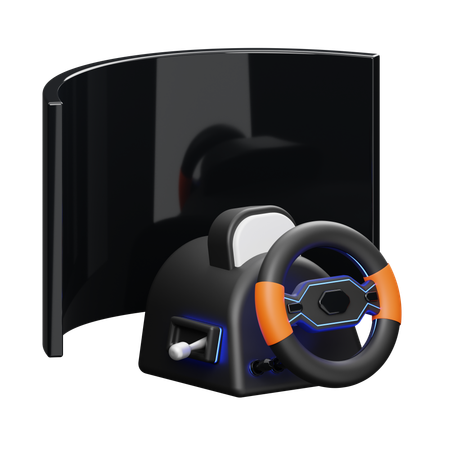VR Gaming Steering  3D Icon