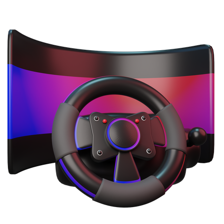 VR gaming steering  3D Icon