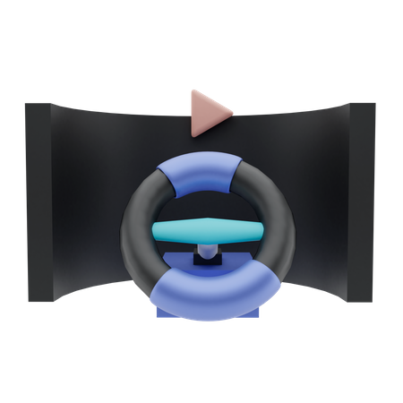 Vr Gaming Steering  3D Illustration