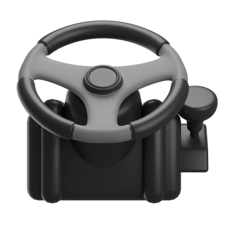 Vr Gaming Steering  3D Illustration