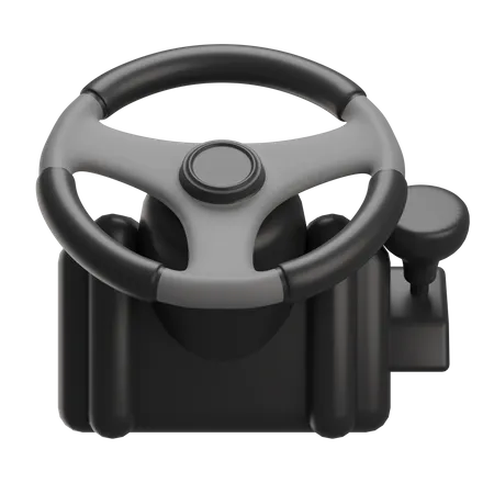 Vr Gaming Steering  3D Illustration