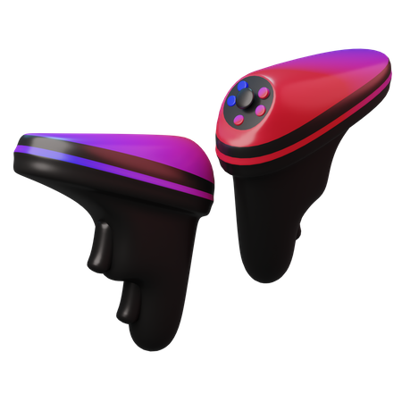 VR gaming stick  3D Illustration