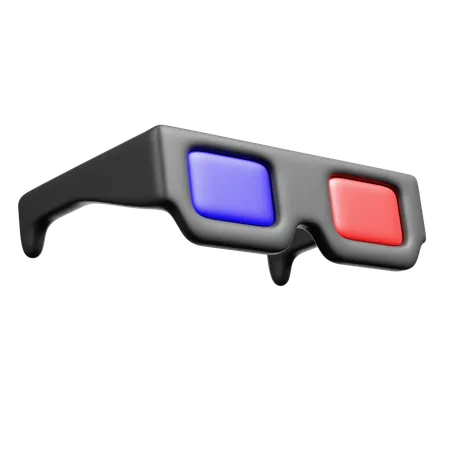 3 D Glasses Or Three Dimensional Glasses 3 D Render Icon 3D Icon