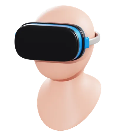 VR glasses 3D Illustration