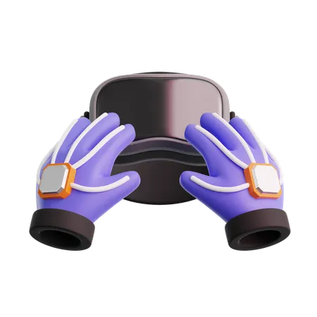 VR gloves  3D Icon