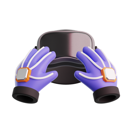 VR gloves  3D Icon