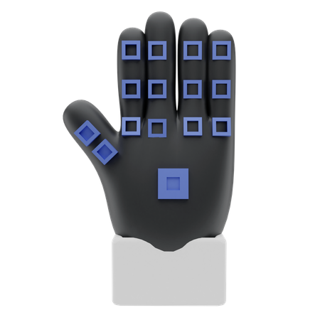 Vr Gloves 3D Illustration