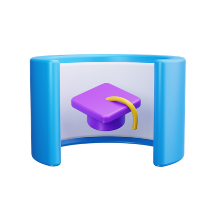 Vr Graduation  3D Icon