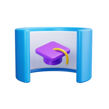 Vr Graduation  3D Icon