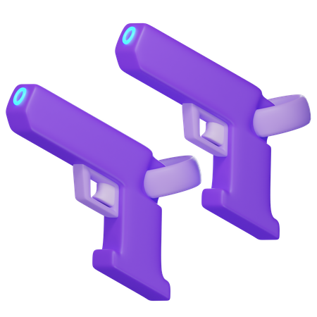 Pistolet VR  3D Icon