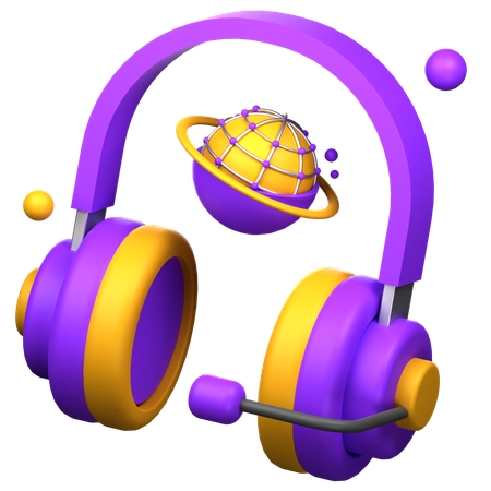 Vr Headphone  3D Icon