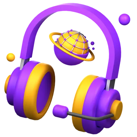 Vr Headphone  3D Icon